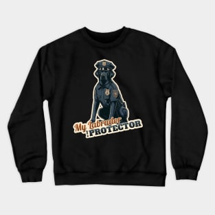 Labrador Retriever Police Crewneck Sweatshirt